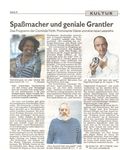 Die Nürnberger Nachrichten schildern eine Vorschau auf die zukünftig stattfindenden Konzerte und Show in der Comoedie Fürth, wo die Jazzsängerin Willetta Carson und eine ihrer Quartett-Formationen die Weihnachtsshow Chicago Christmas vorstellten