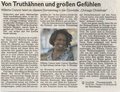 Die Zeitung Fürther Nachrichten interviewt die Jazzsängerin Willetta Carson über das Debut der Weihnachtsshow Chicago Christmas in der Comoedie Fürth